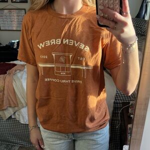 Women's Orange Short Sleeve Tee